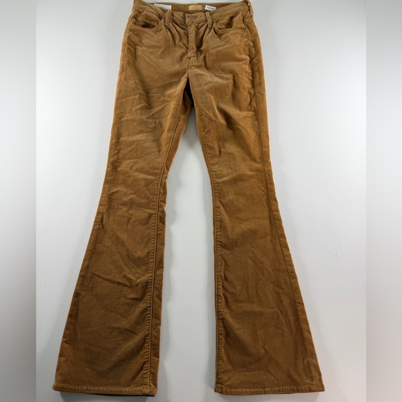 Mother Women's The Weekender Corduroy Pant Flare Leg Tabacco Size 28 NWOT - Picture 4 of 12